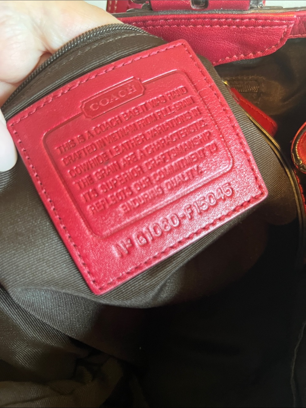 EUC Vintage Coach SoHo Red Leather Shoulder Bag - Picture 12 of 12